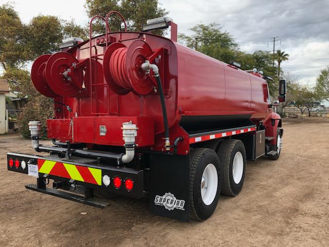 Red Firefighter Water Truck