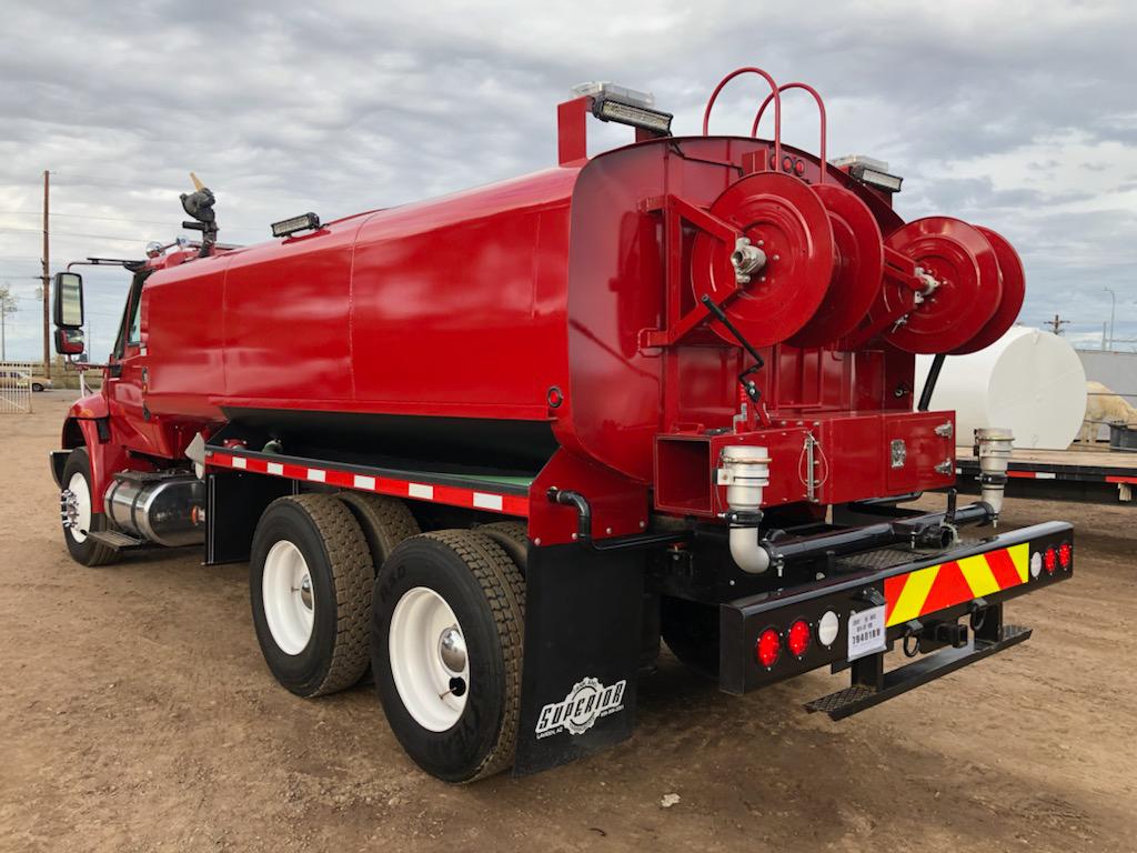 Red Firefighter Water Truck