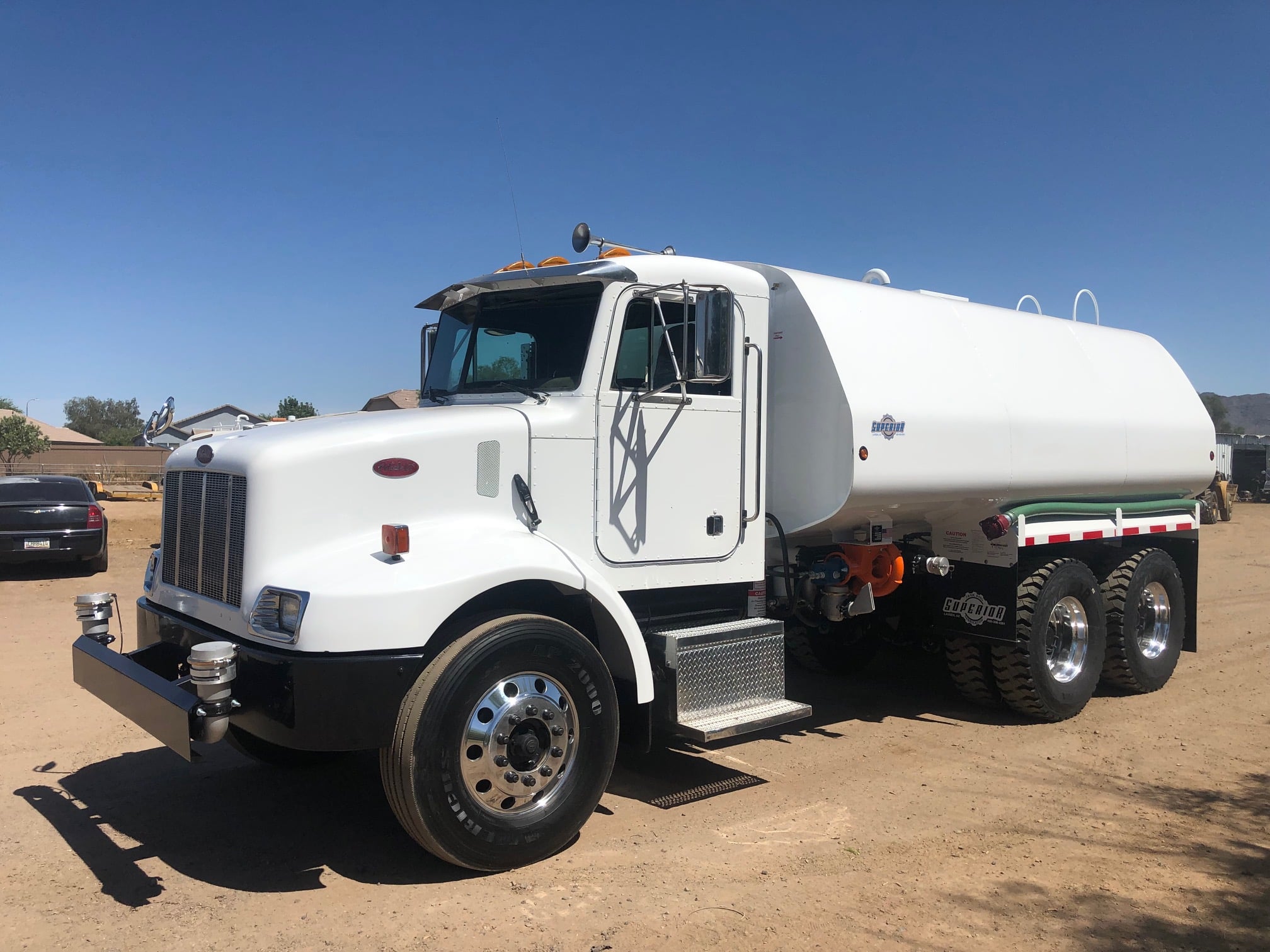 White Heavy Spec Water Truck