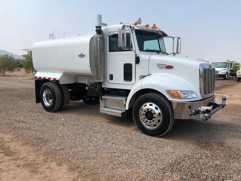 Back of Traditional White Water Truck